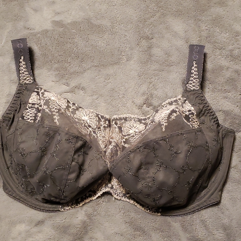 Fantasies Gray 34G Bra